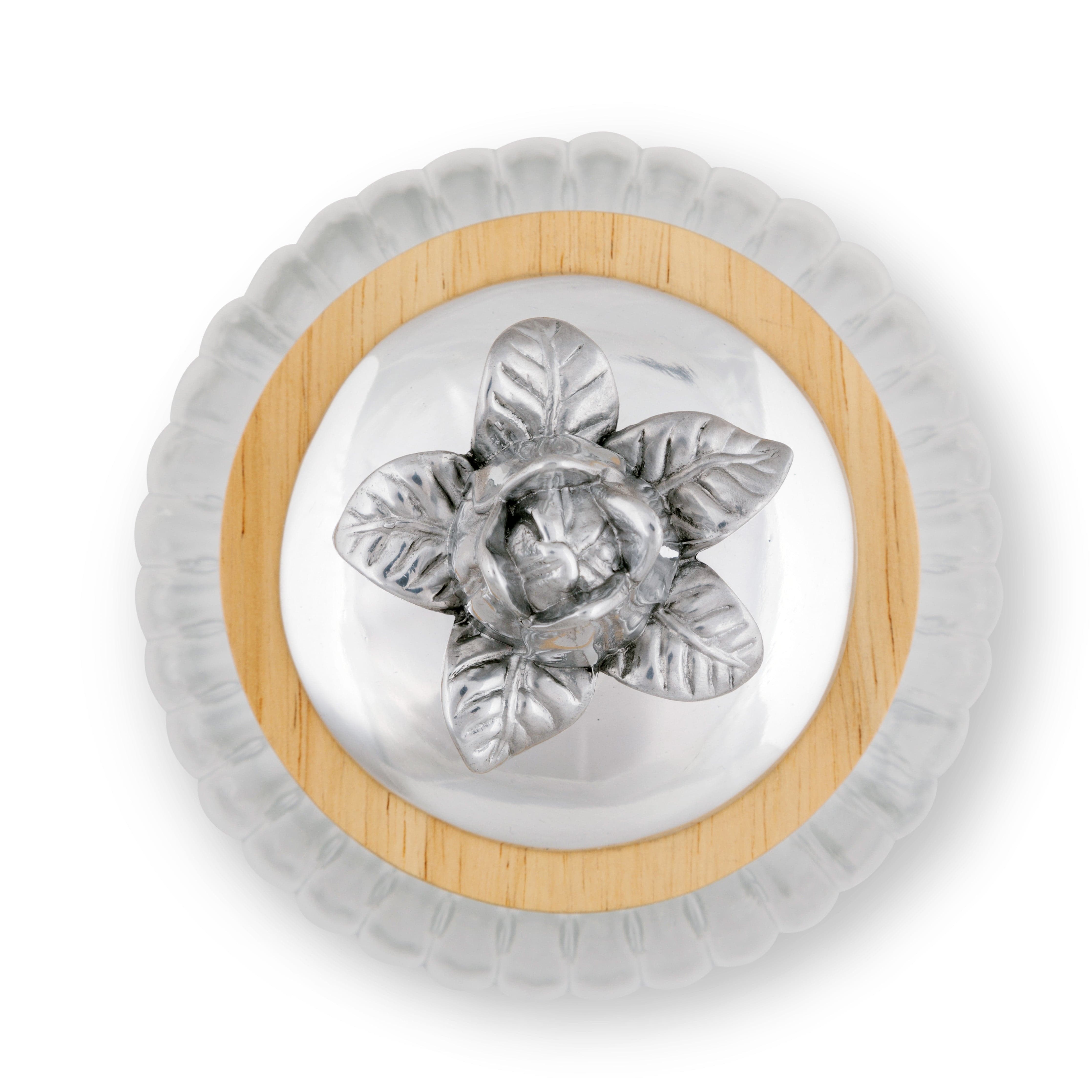 Magnolia Knob Glass Canisters