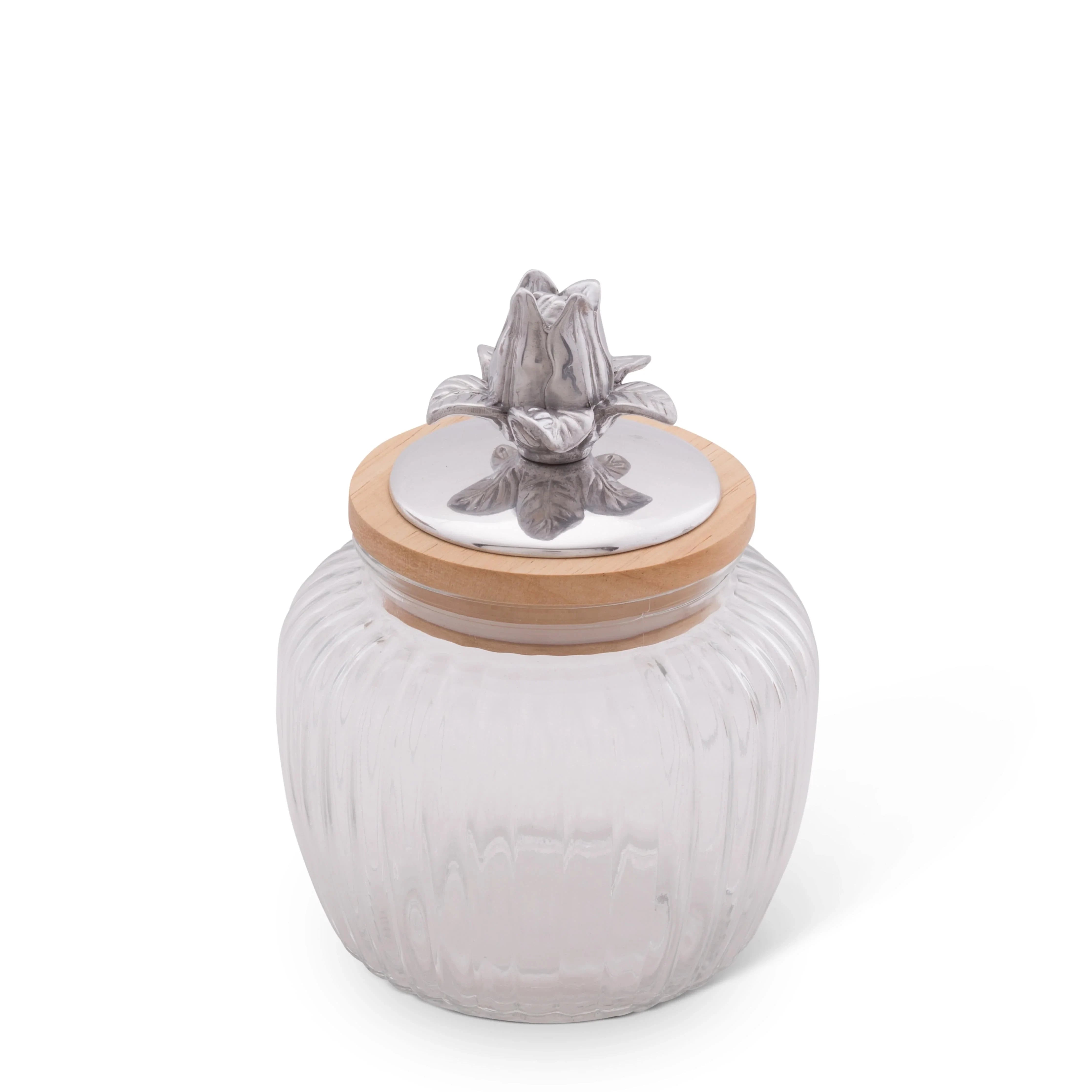 Magnolia Knob Glass Canisters