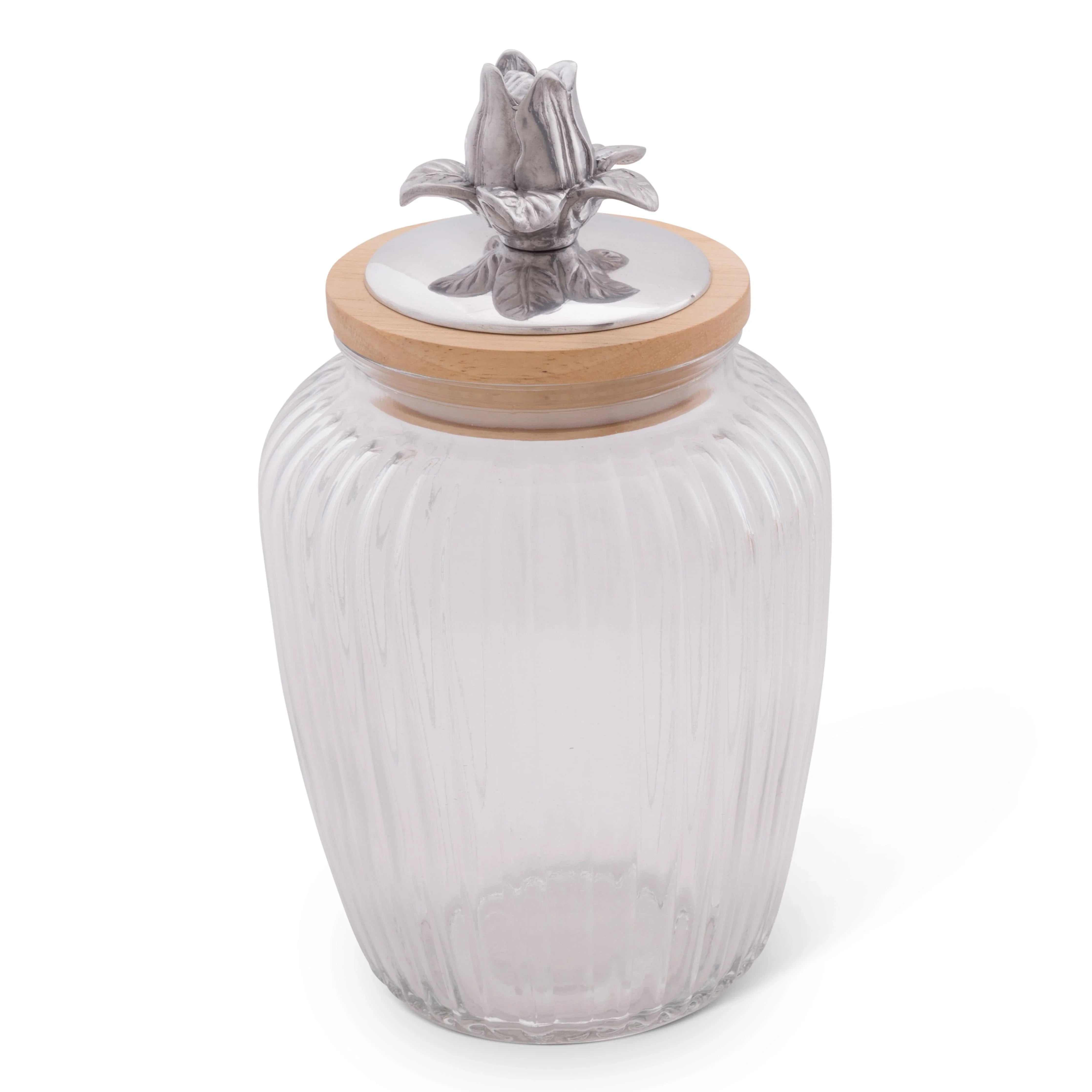 Magnolia Knob Glass Canisters