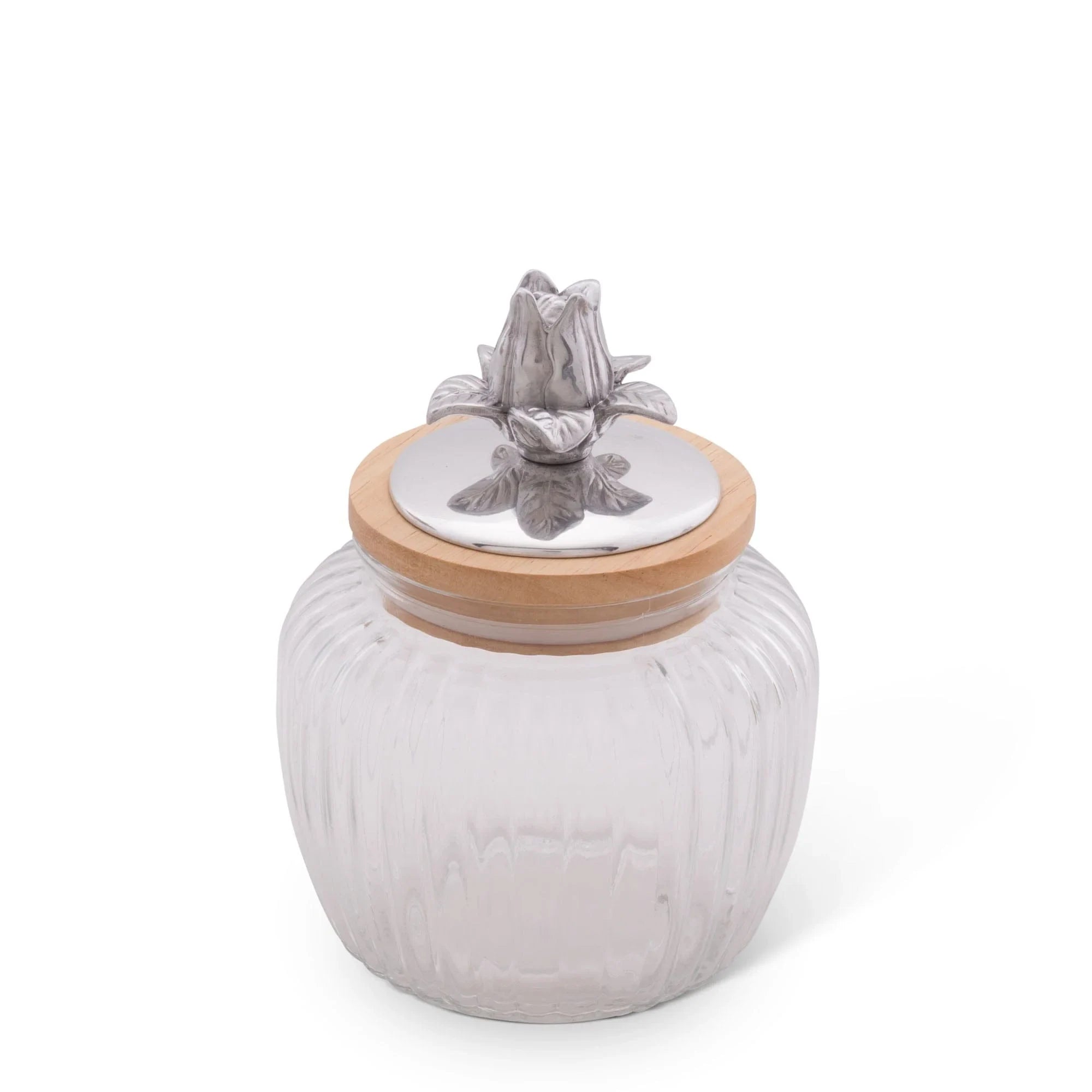 Magnolia Knob Glass Canisters