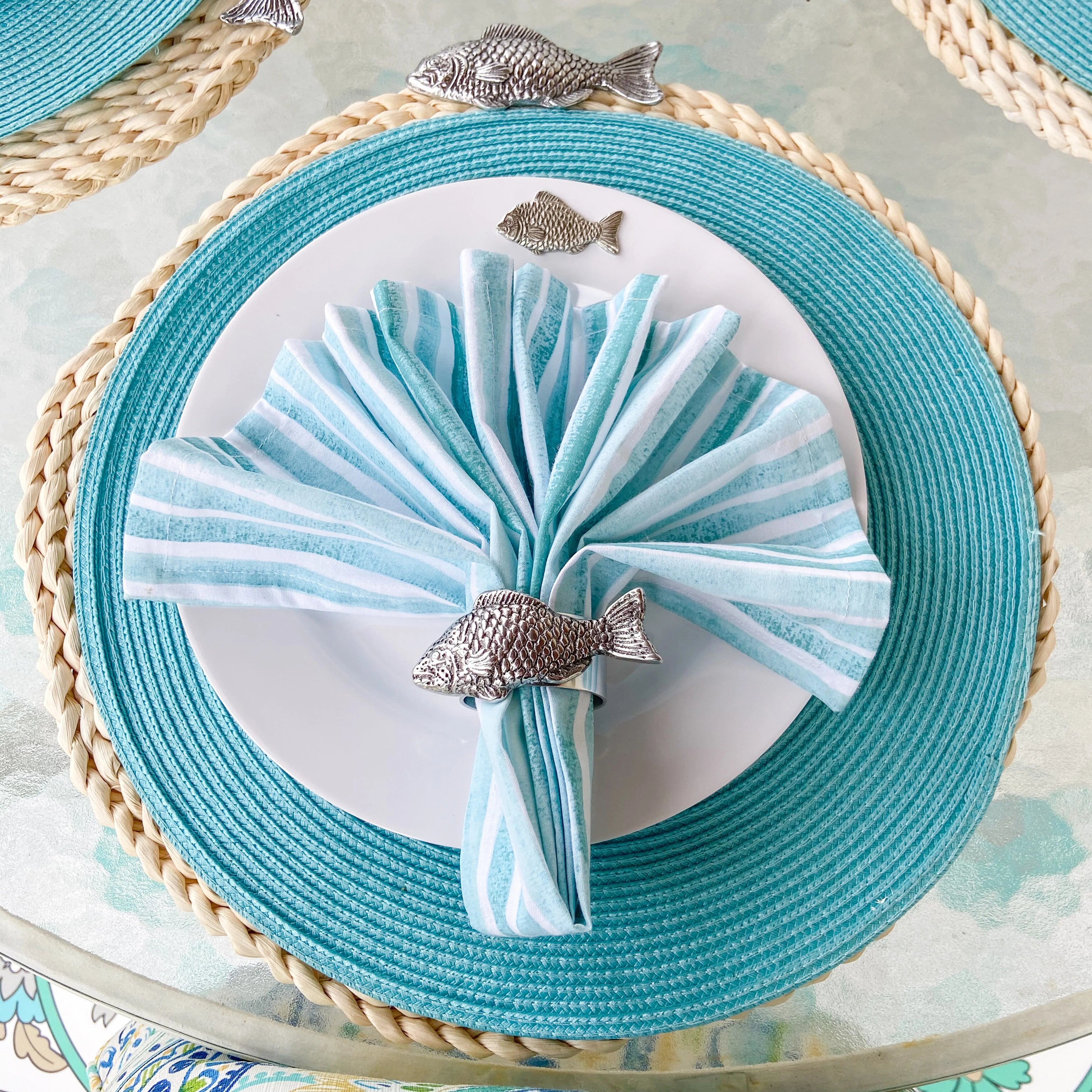 Fish Twisted Seagrass Placemats (Set of 4)