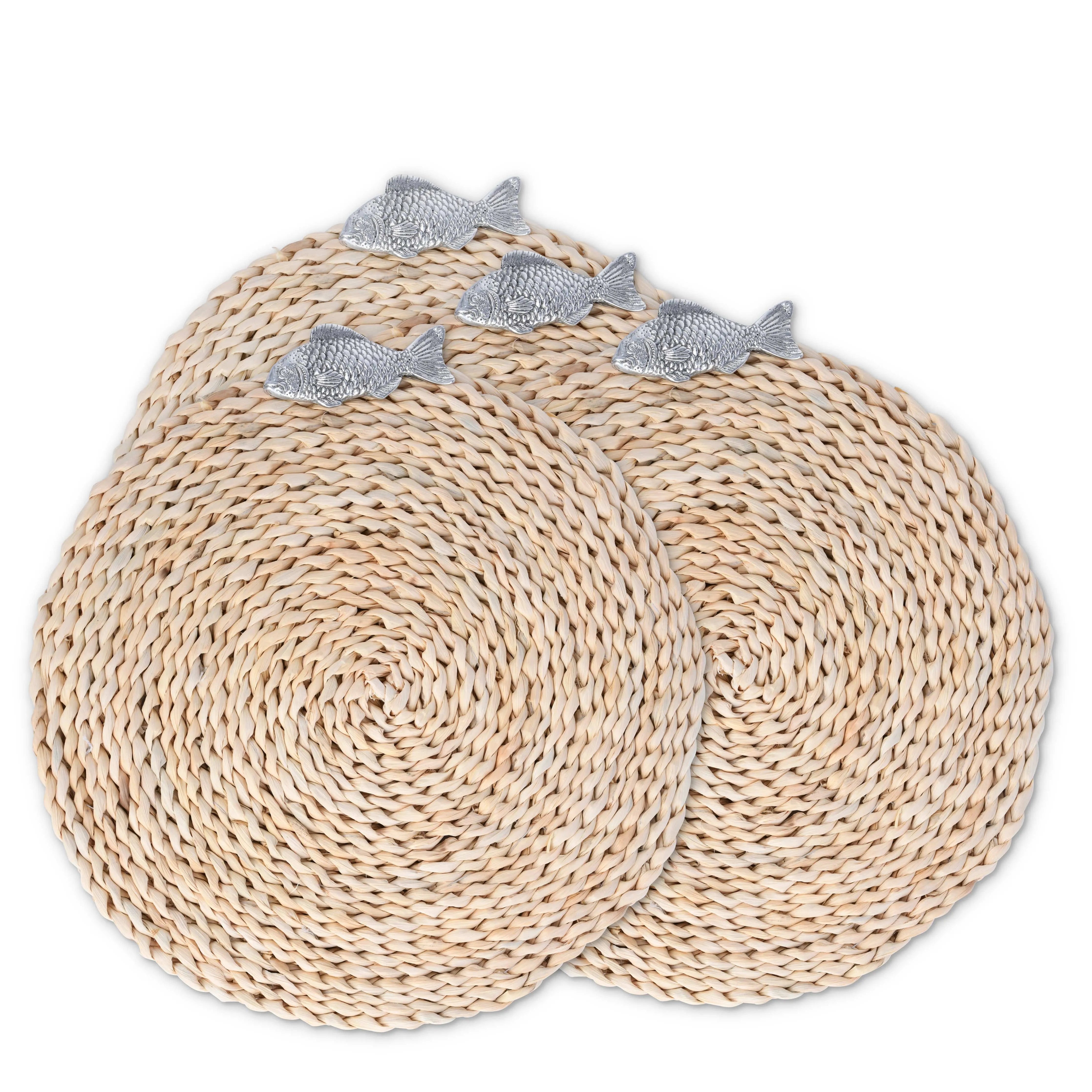 Fish Twisted Seagrass Placemats (Set of 4)