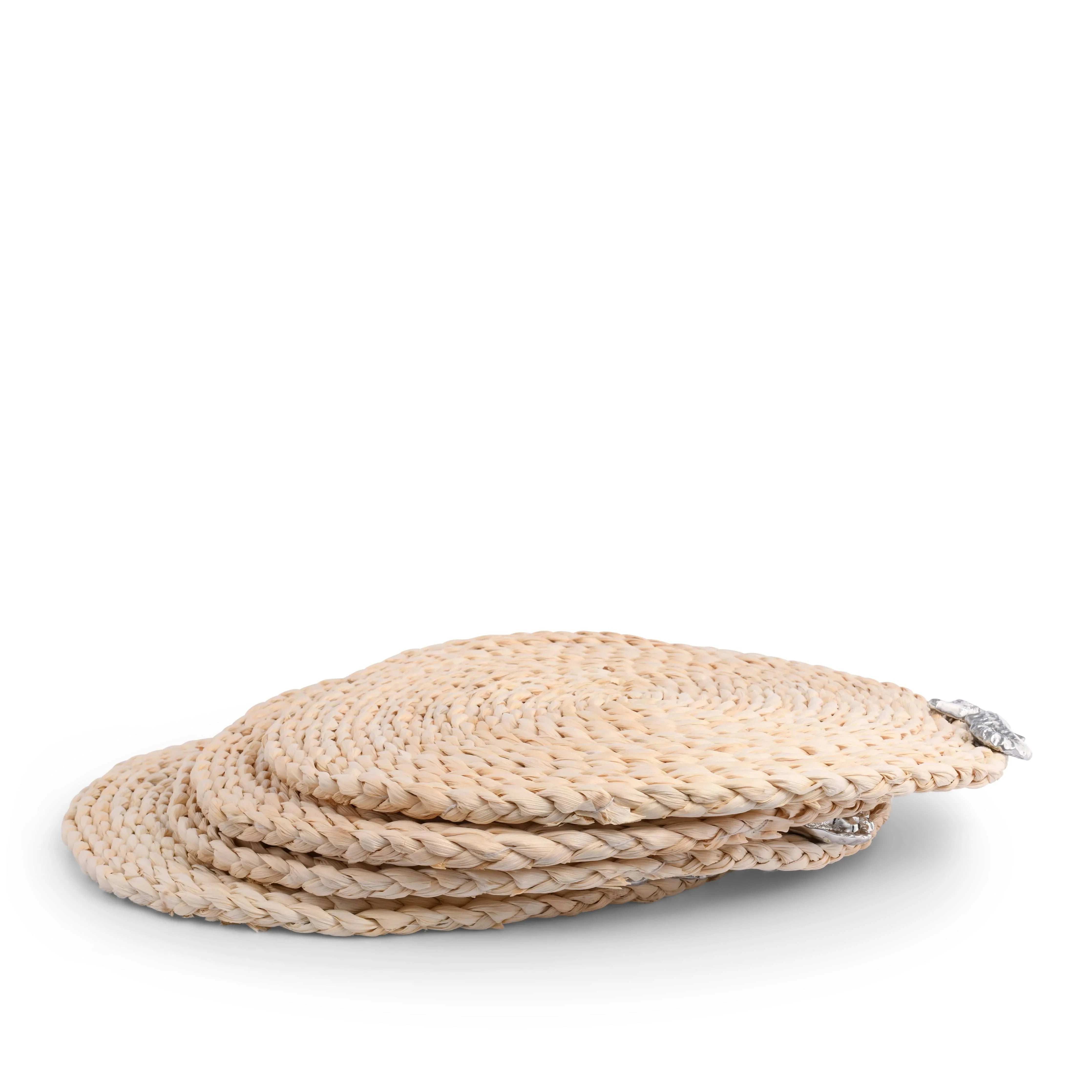 Sea Shell Twisted Seagrass Placemats (Set of 4)