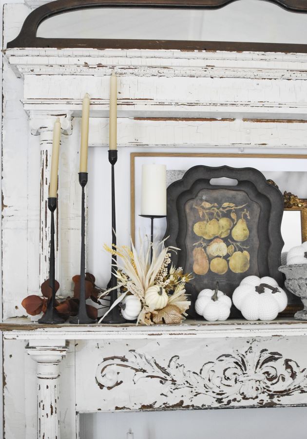 Autumn Harvest and Pumpkin Fall Candle Holder