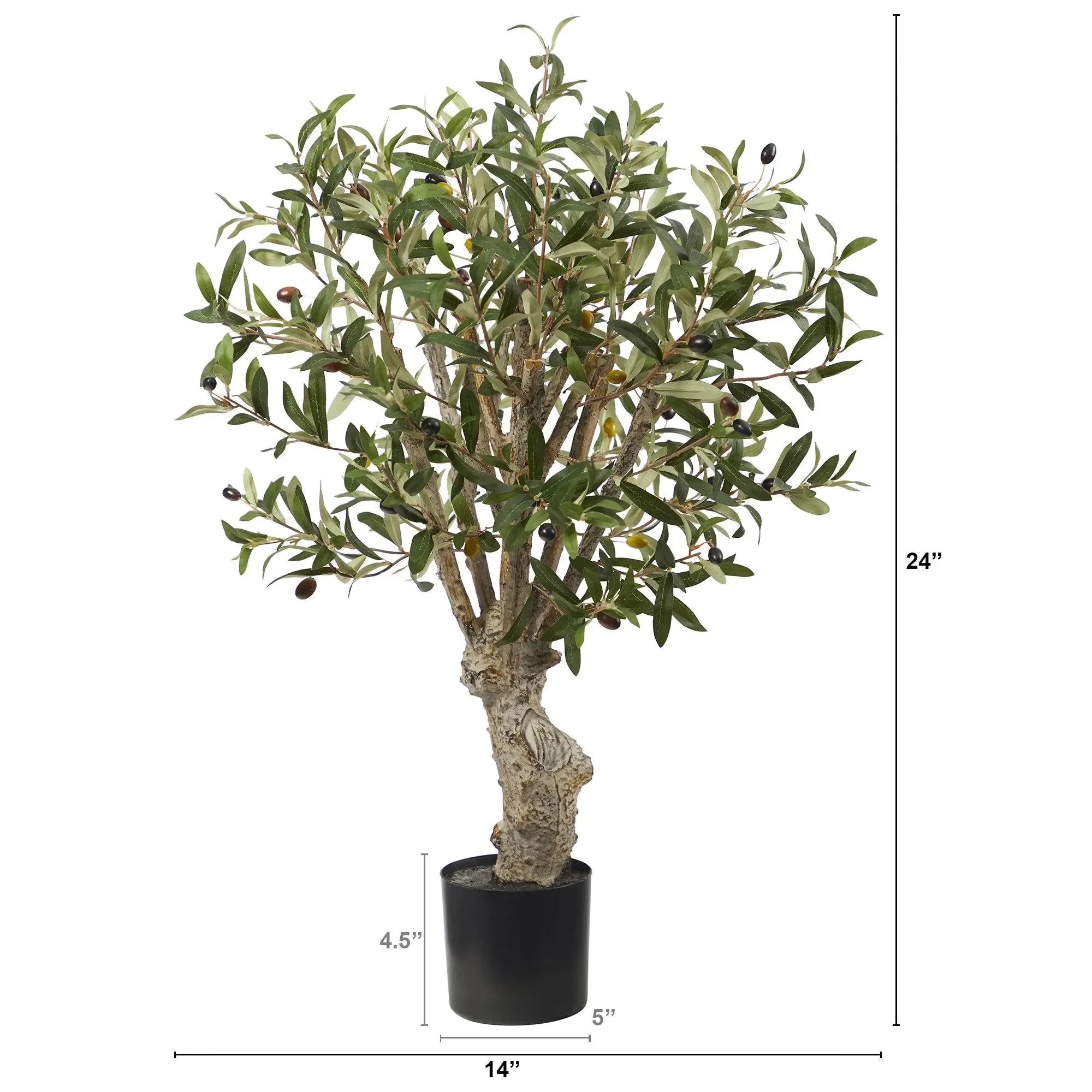 2’ Olive Artificial Tree - The Mayfair Hall