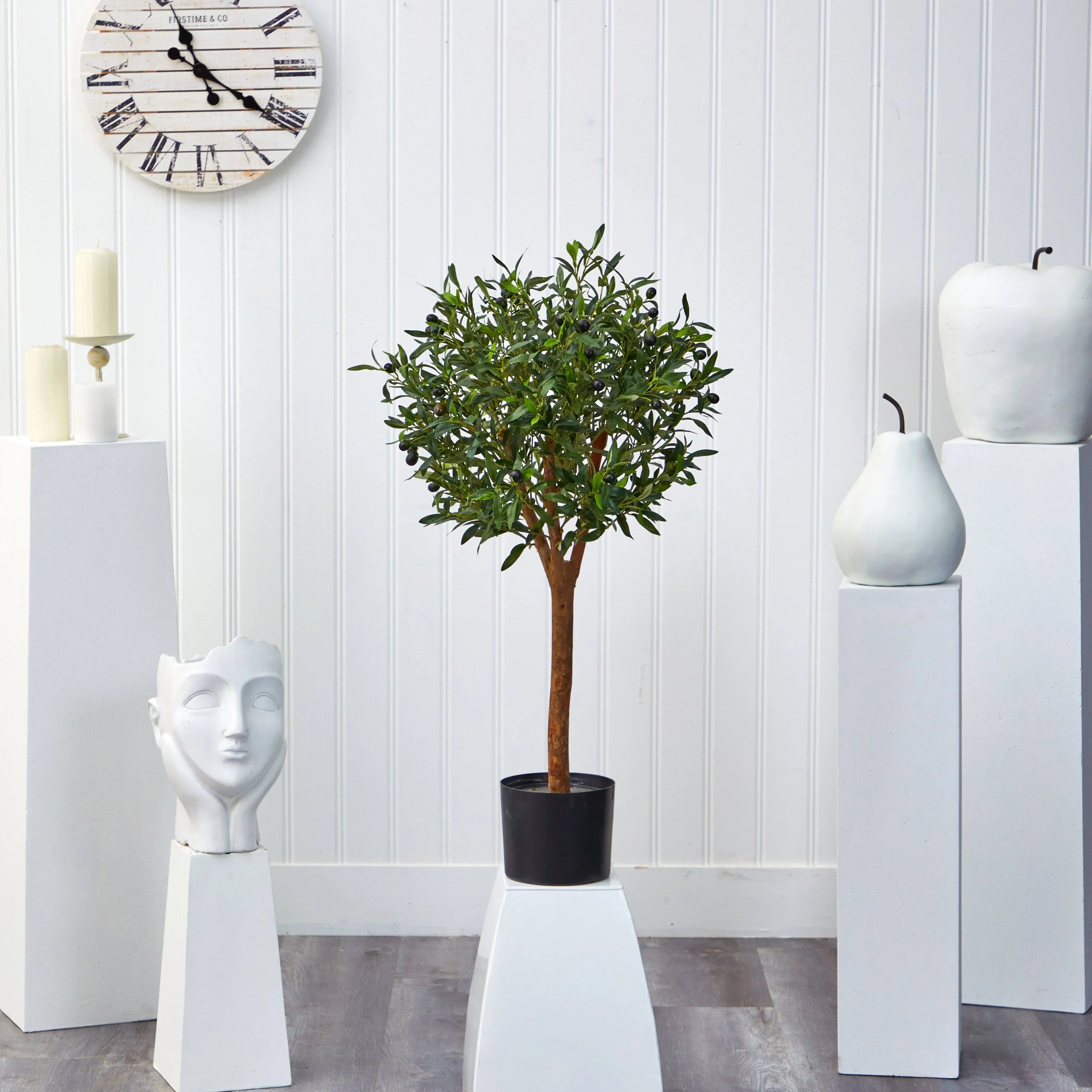 3.5’ Olive Artificial Tree in Nursery Planter - The Mayfair Hall