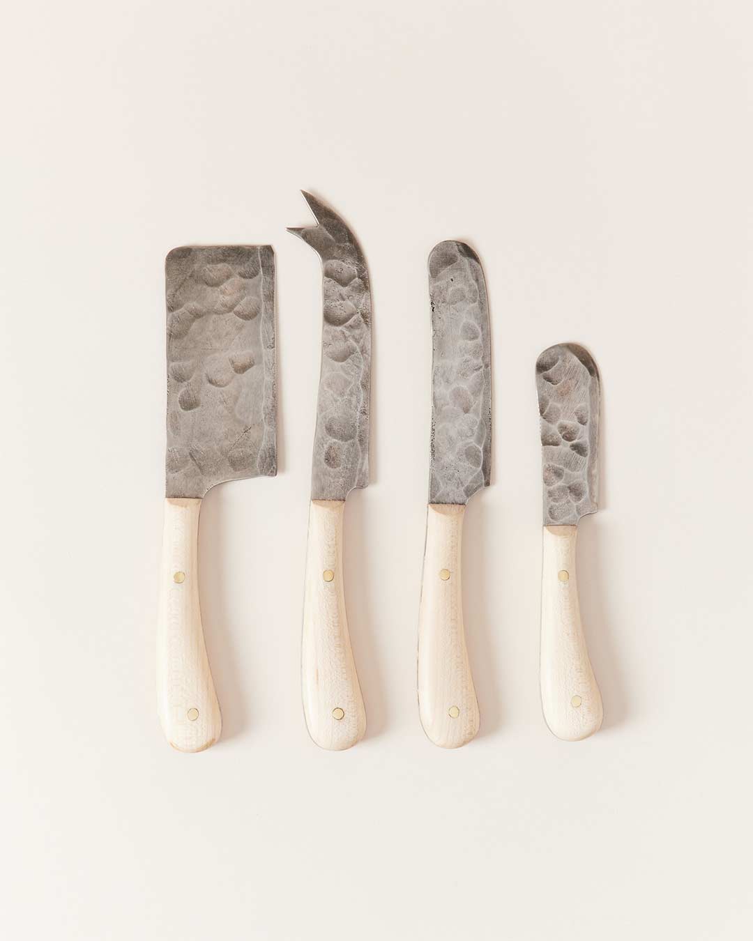 Artisan Forged Cheese Knives - Set of 4