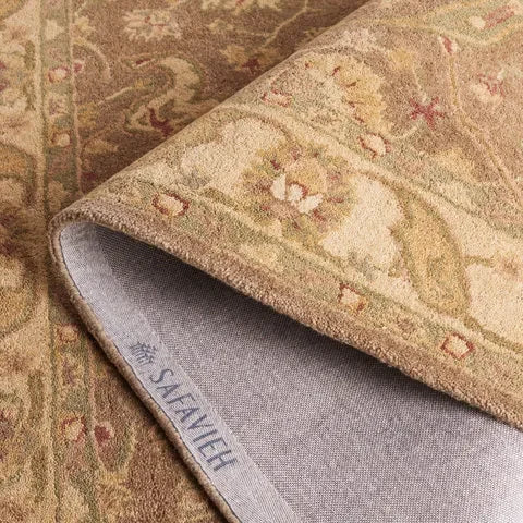 Antiquity Wool Rug in Brown and Gold - The Mayfair Hall