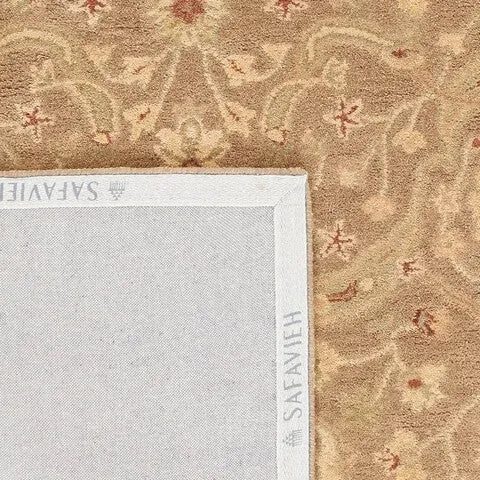 Antiquity Wool Rug in Brown and Gold - The Mayfair Hall