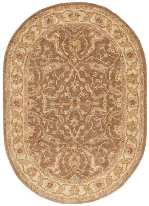 Antiquity Wool Rug in Brown and Gold - The Mayfair Hall