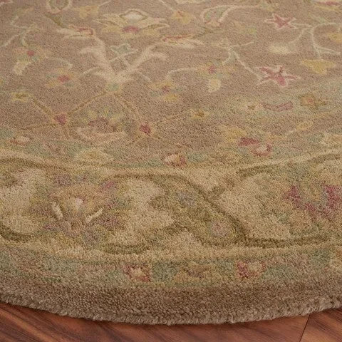 Antiquity Wool Rug in Brown and Gold - The Mayfair Hall