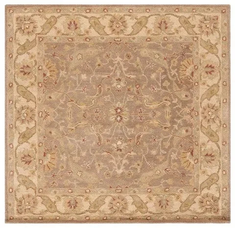 Antiquity Wool Rug in Brown and Gold - The Mayfair Hall