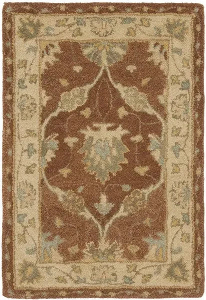 Antiquity Wool Rug in Brown and Taupe - The Mayfair Hall