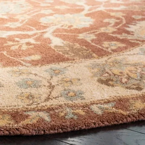 Antiquity Wool Rug in Brown and Taupe - The Mayfair Hall