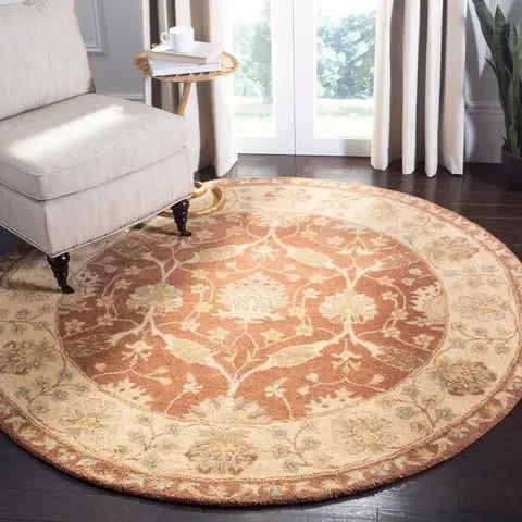 Antiquity Wool Rug in Brown and Taupe - The Mayfair Hall