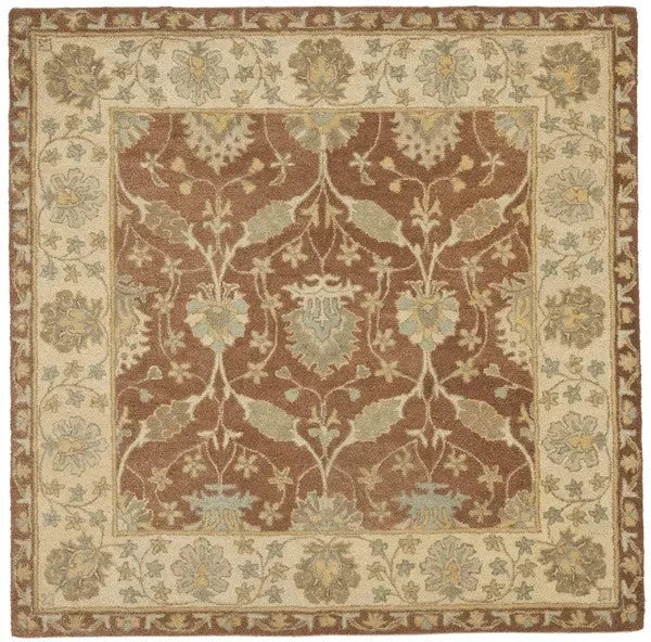 Antiquity Wool Rug in Brown and Taupe - The Mayfair Hall