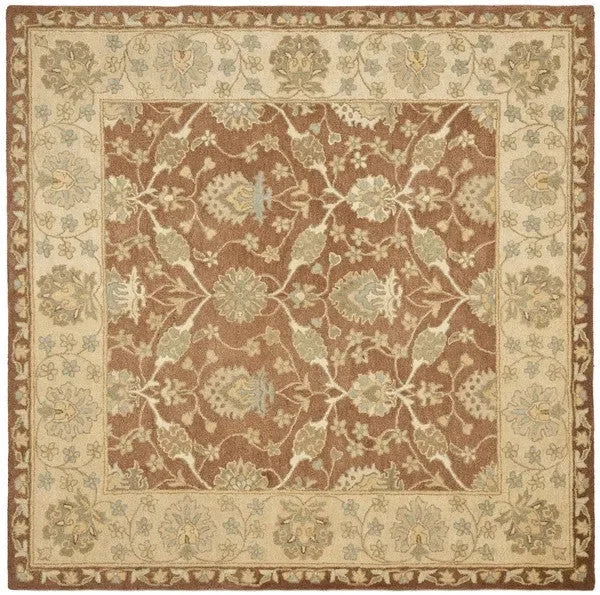 Antiquity Wool Rug in Brown and Taupe - The Mayfair Hall