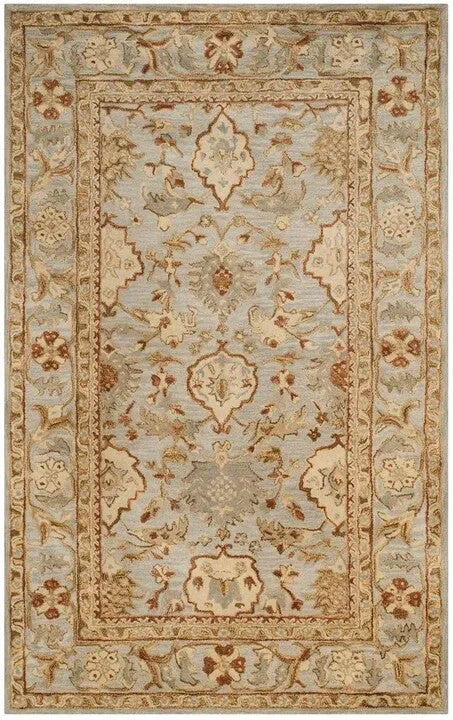 Antiquity Wool Rug in Light Gray - The Mayfair Hall