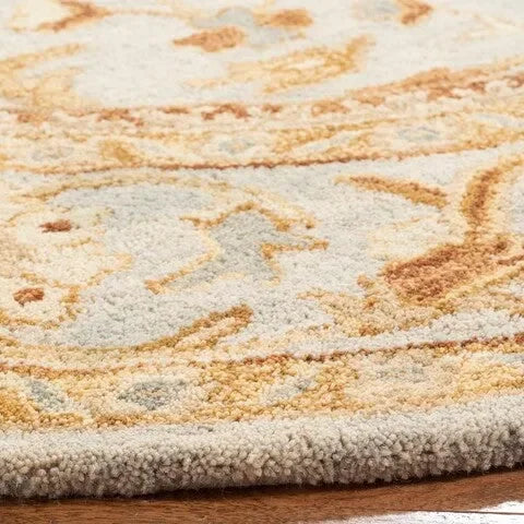 Antiquity Wool Rug in Light Gray - The Mayfair Hall