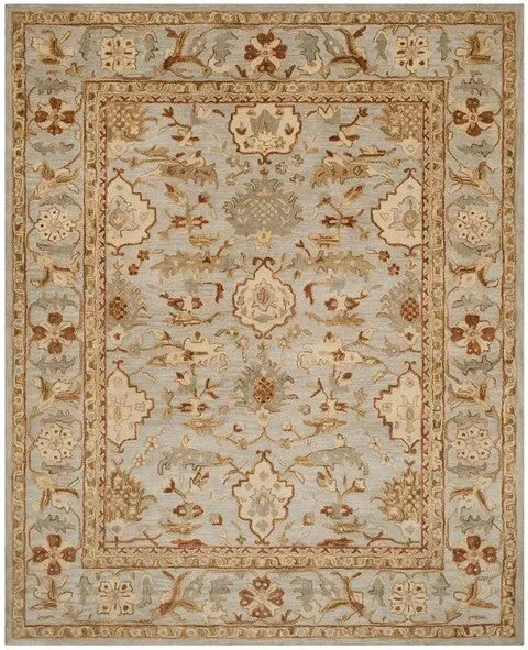 Antiquity Wool Rug in Light Gray - The Mayfair Hall