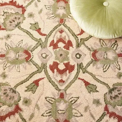 Antiquity Wool Rug in Rust and Ivory - The Mayfair Hall