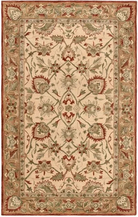 Antiquity Wool Rug in Rust and Ivory - The Mayfair Hall