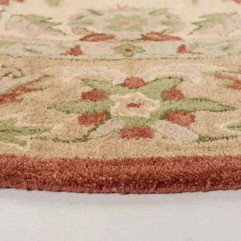 Antiquity Wool Rug in Rust and Ivory - The Mayfair Hall