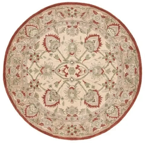 Antiquity Wool Rug in Rust and Ivory - The Mayfair Hall