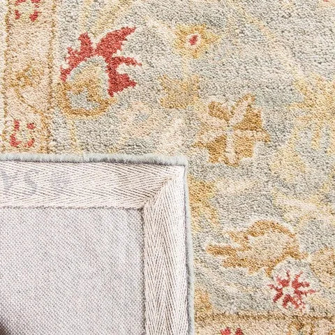 Antiquity Wool Rug in Gray Blue and Beige
