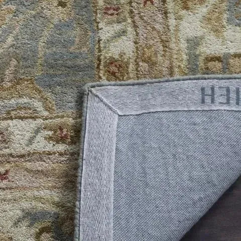 Antiquity Wool Rug in Gray Blue and Beige - The Mayfair Hall
