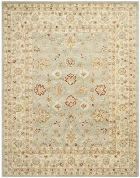 Antiquity Wool Rug in Gray Blue and Beige - The Mayfair Hall