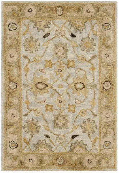 Antiquity Wool Rug in Light Blue and Sage - The Mayfair Hall