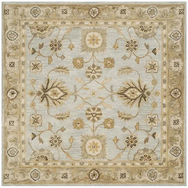 Antiquity Wool Rug in Light Blue and Sage - The Mayfair Hall