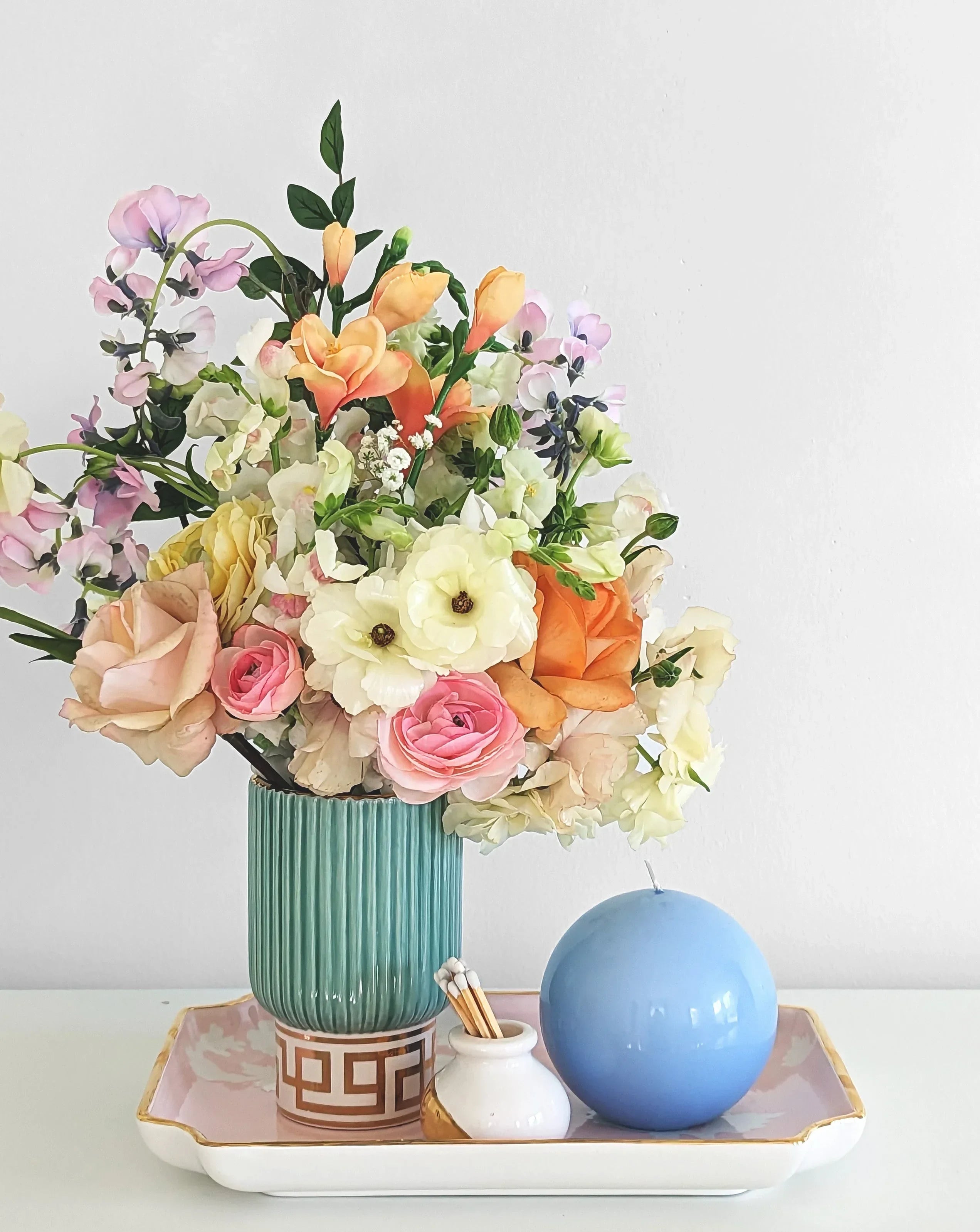 Chinoiserie Dreams Trays with Gold Accent - The Mayfair Hall