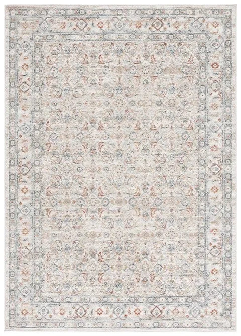 Avalon Polyester Rug in Ivory and Light Blue - The Mayfair Hall