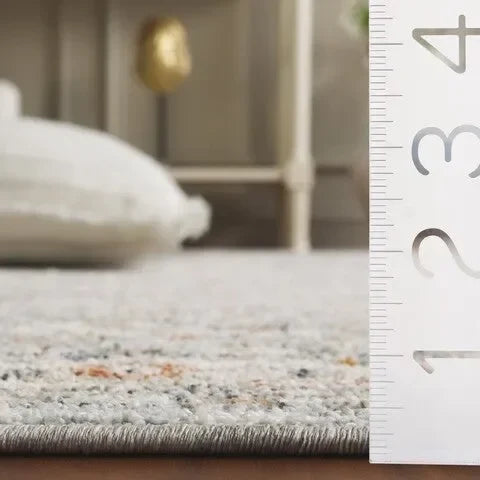 Avalon Polyester Rug in Light Blue and Ivory - The Mayfair Hall