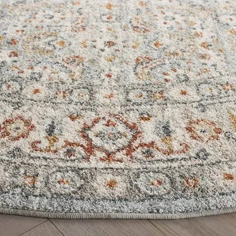 Avalon Polyester Rug in Light Blue and Ivory - The Mayfair Hall