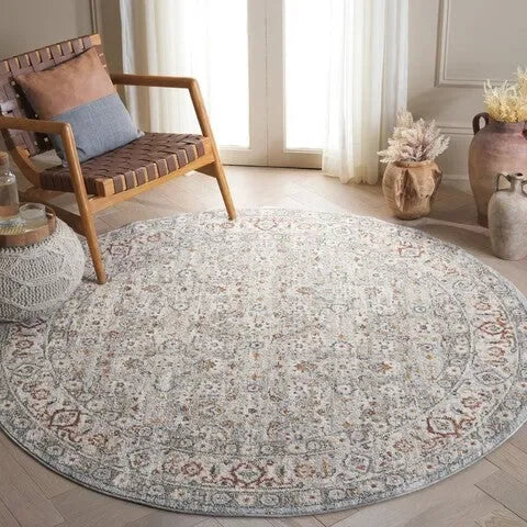 Avalon Polyester Rug in Light Blue and Ivory - The Mayfair Hall