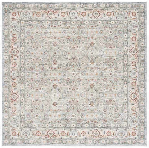 Avalon Polyester Rug in Light Blue and Ivory - The Mayfair Hall
