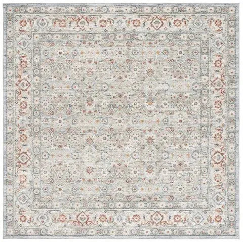 Avalon Polyester Rug in Light Blue and Ivory - The Mayfair Hall