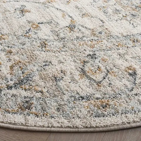 Avalon Polyester Rug in Ivory and Blue - The Mayfair Hall