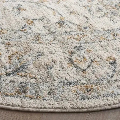 Avalon Polyester Rug in Ivory and Blue - The Mayfair Hall