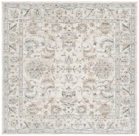 Avalon Polyester Rug in Ivory and Blue - The Mayfair Hall