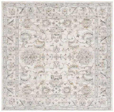 Avalon Polyester Rug in Ivory and Blue - The Mayfair Hall