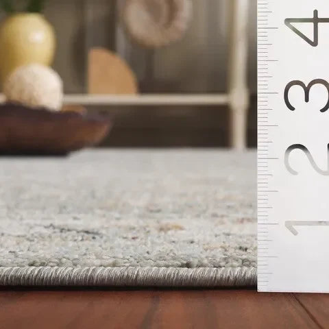 Avalon Polyester Rug in Gray and Light Blue - The Mayfair Hall