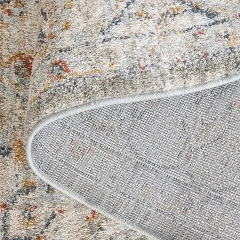 Avalon Polyester Rug in Gray and Light Blue - The Mayfair Hall