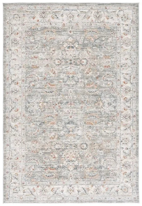 Avalon Polyester Rug in Gray and Light Blue - The Mayfair Hall