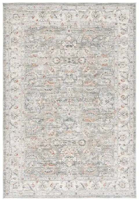 Avalon Polyester Rug in Gray and Light Blue - The Mayfair Hall