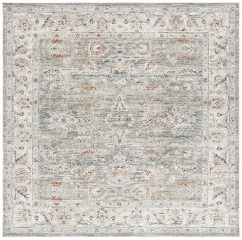 Avalon Polyester Rug in Gray and Light Blue - The Mayfair Hall