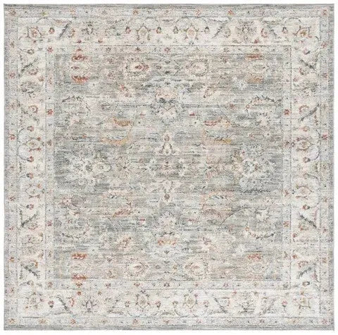Avalon Polyester Rug in Gray and Light Blue - The Mayfair Hall